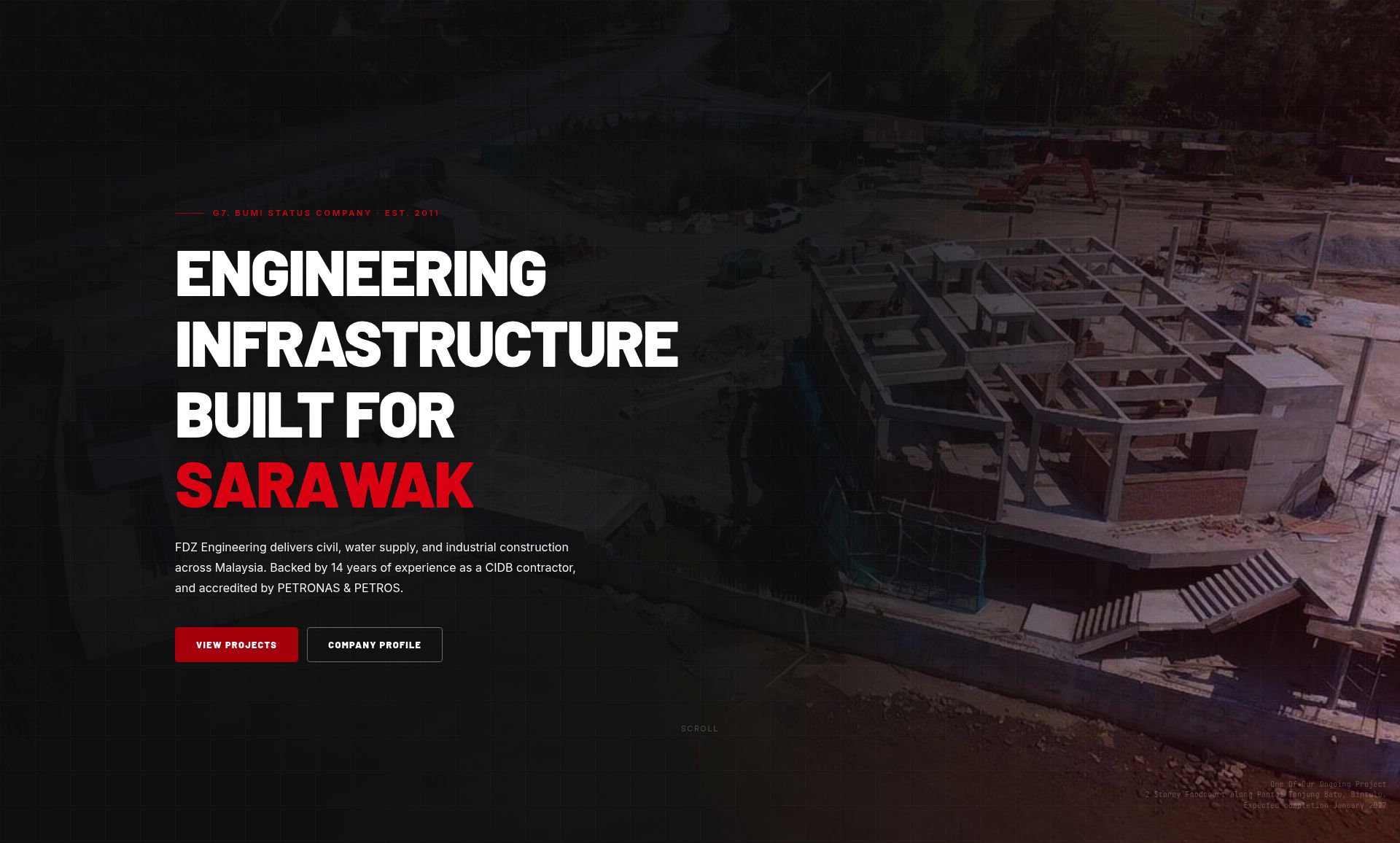 FDZ Engineering Sdn. Bhd. — website preview